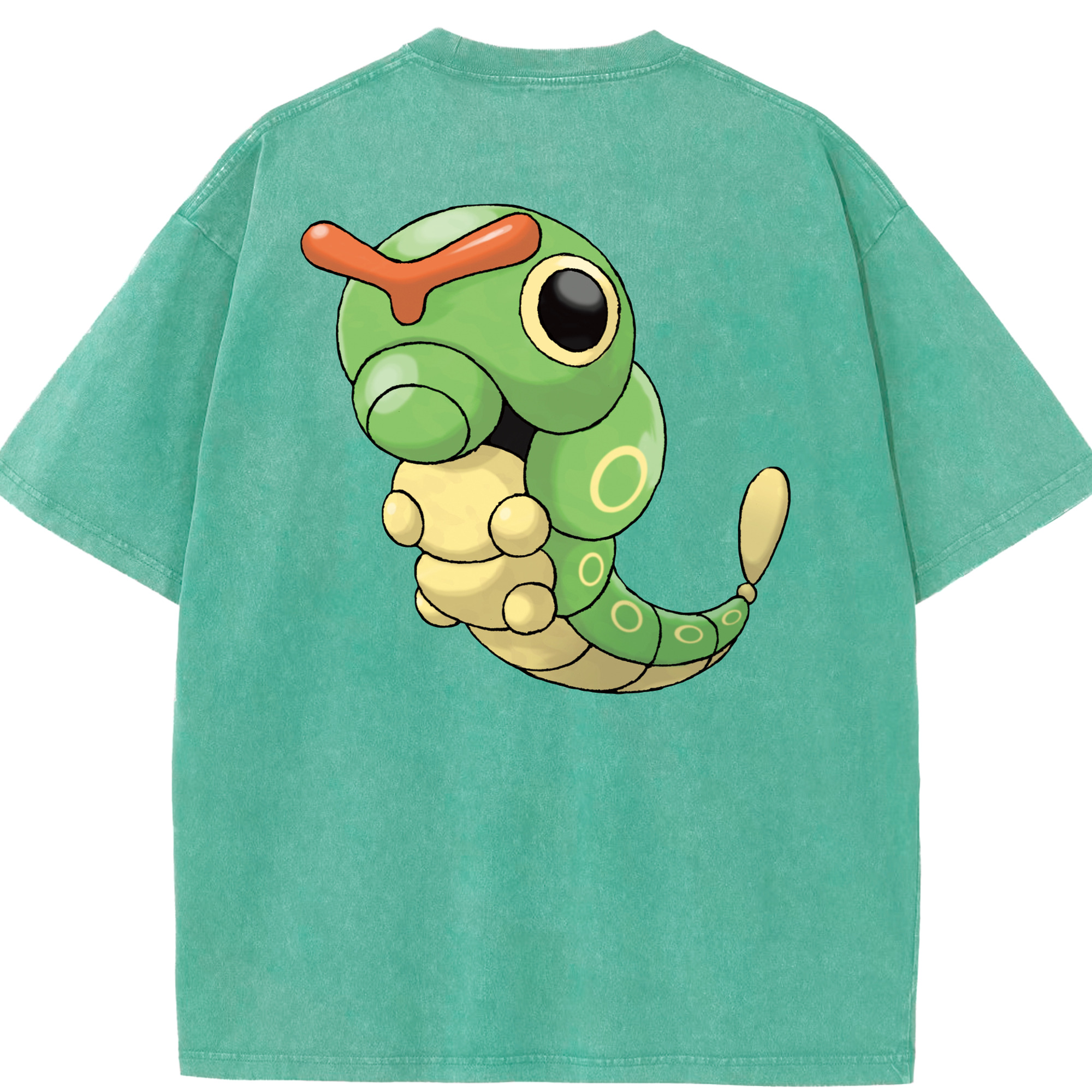 （画像用） ポケットモンスター Pokémon 綿100% ヴィンテージ風 半袖Tシャツ（背面プリント）